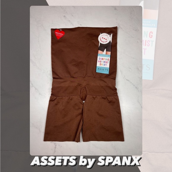 Assets By Spanx Other - NWT Assets By Spanx Brown Shaping High-Waist Short